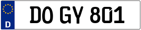 Trailer License Plate